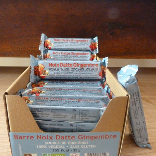 Barre noix, datte et gingembre